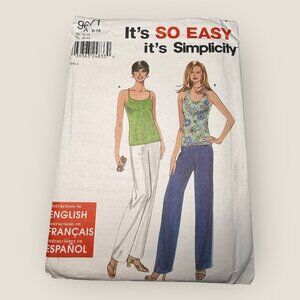 Vintage Simplicity Sewing Pattern 9671 Misses Tops Pants Size 6-16